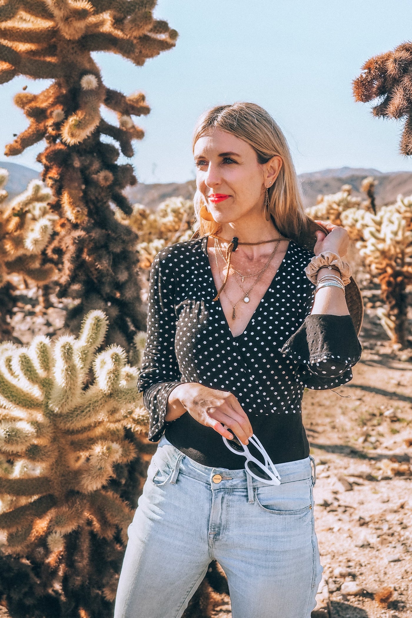 woman in desert