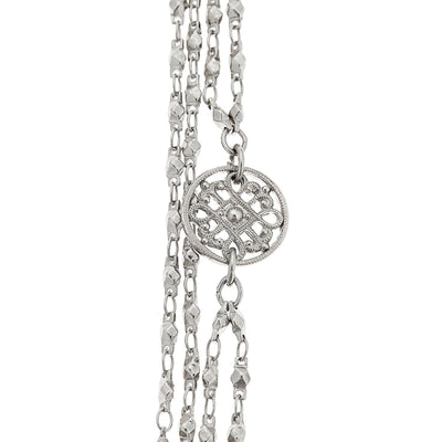Reversible Body Chain in silver finish | Modern boho jewelry | Criscara