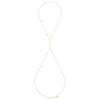 Delicate Body Chain in 14k gold finish | Modern boho jewelry | Criscara