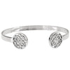 Coin Cuff Bracelet in silver finish | Modern boho jewelry | Criscara