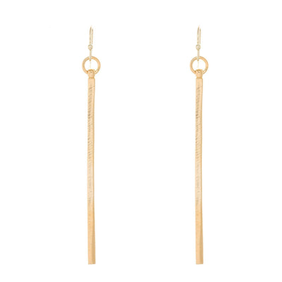 Modern Stick Earrings in 14k gold finish | Modern boho jewelry | Criscara
