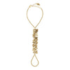 Feather Fringe Hand Chain in 14k gold finish | Modern boho jewelry | Criscara