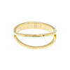 Open Split Ring in 14k gold finish size 3 | Modern boho jewelry | Criscara