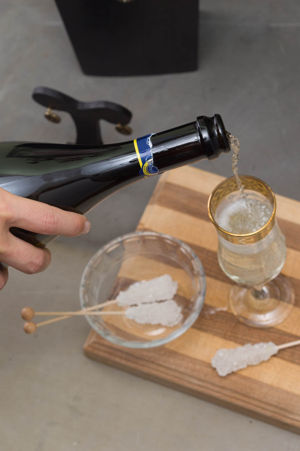 Holiday Cocktail Series: Midnight Kiss Stack