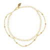 Fringe Anklet in 14k gold finish | Modern boho jewelry | Criscara
