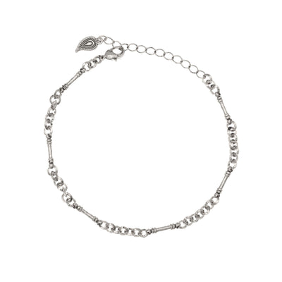 Ankle Bracelet in silver finish | Modern boho jewelry | Criscara