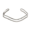 Open Split Cuff Bracelet in silver finish | Modern boho jewelry | Criscara