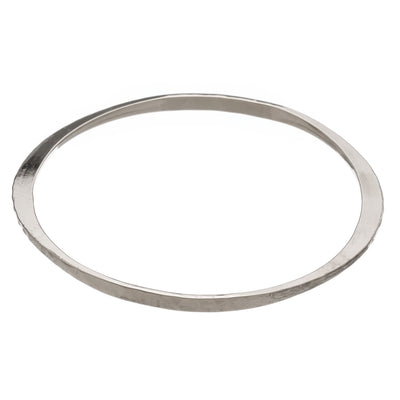 Hammered Upper Arm Bangle in silver finish | Modern boho jewelry | Criscara