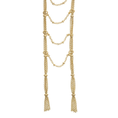 JULES Ladder Necklace - Gold | Modern boho jewelry | Criscara