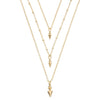 FINIAL Layered Necklace - Gold | Modern boho jewelry | Criscara