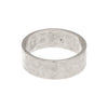 Hammered Band Ring in silver finish size 4 | Modern boho jewelry | Criscara