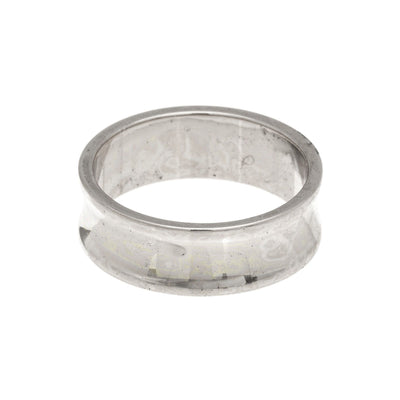 Concave Band Ring in silver finish size 4 | Modern boho jewelry | Criscara