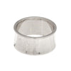 Wide Concave Band Ring in silver finish size 4 | Modern boho jewelry | Criscara
