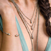 FINIAL Layered Necklace - Silver | Modern boho jewelry | Criscara
